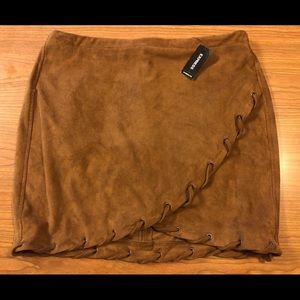 Express Suede skirt